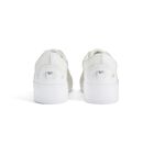 Girls White Chunky Faux Leather Platform Trainers, 1, hi-res