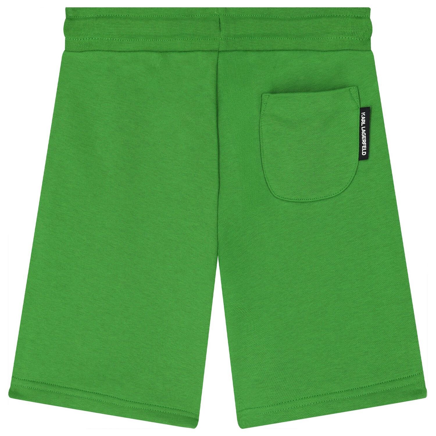 Boys Green Logo Shorts, 3, hi-res image number null