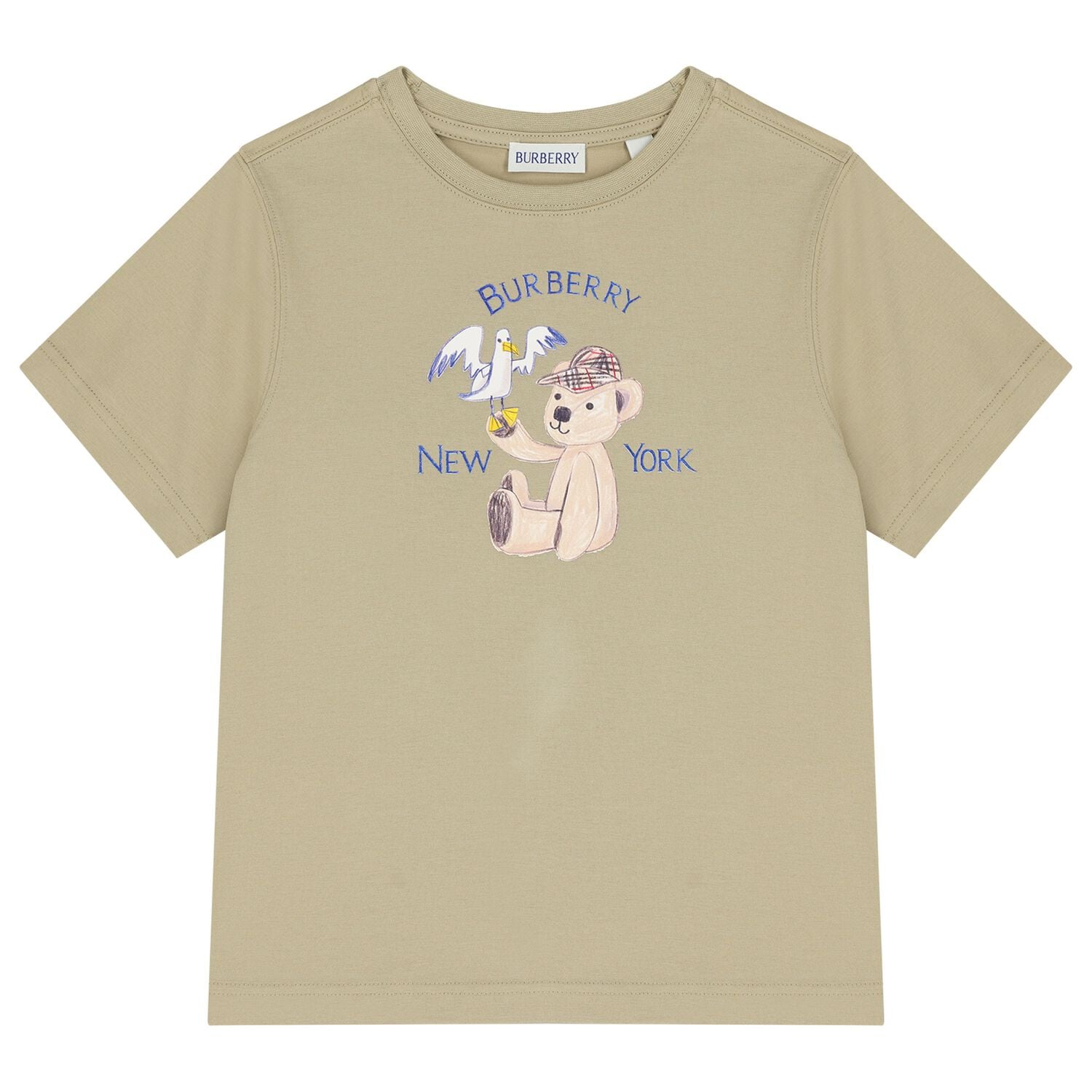 Beige Thomas Bear Logo T-Shirt, 1, hi-res