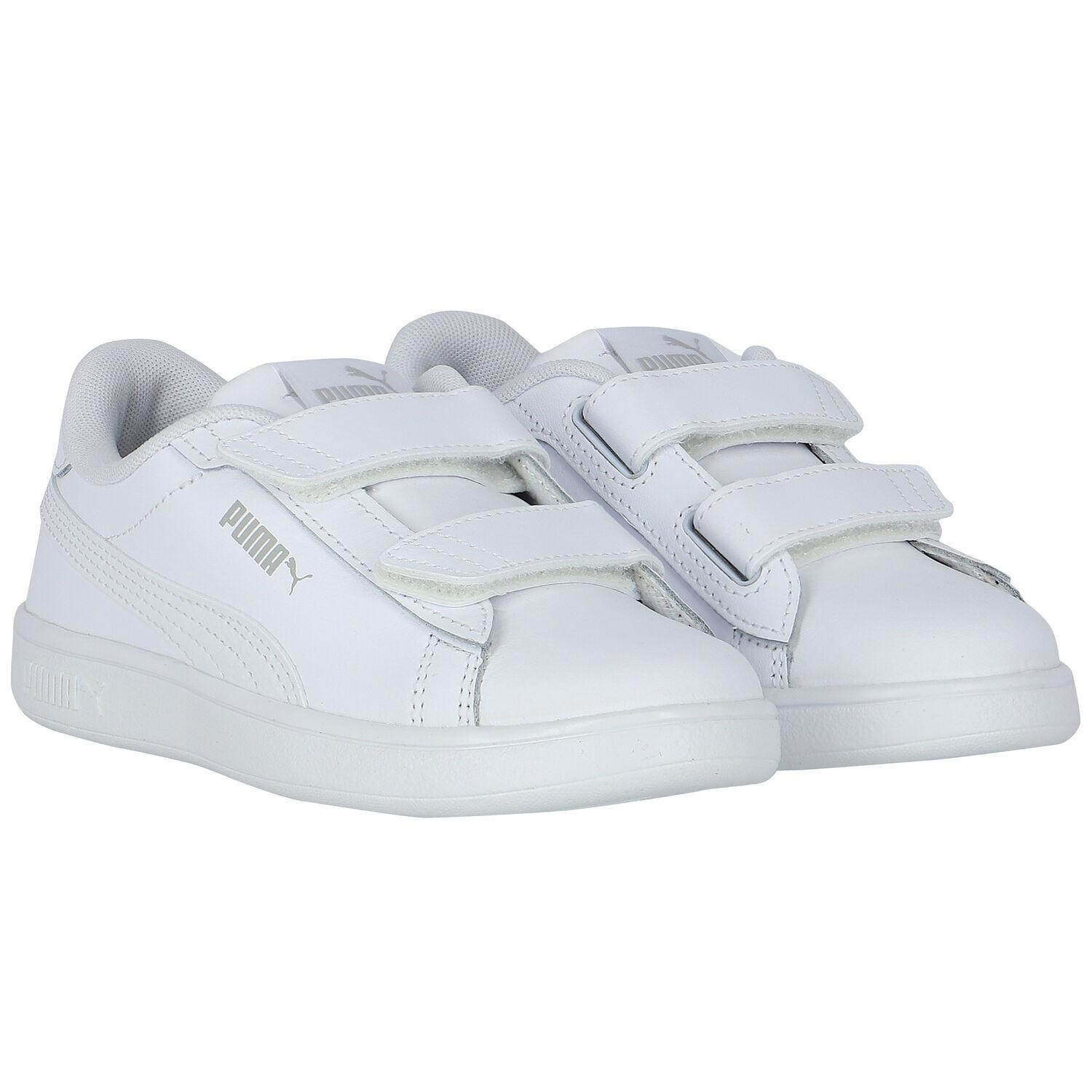 White Logo Trainers, 1, hi-res