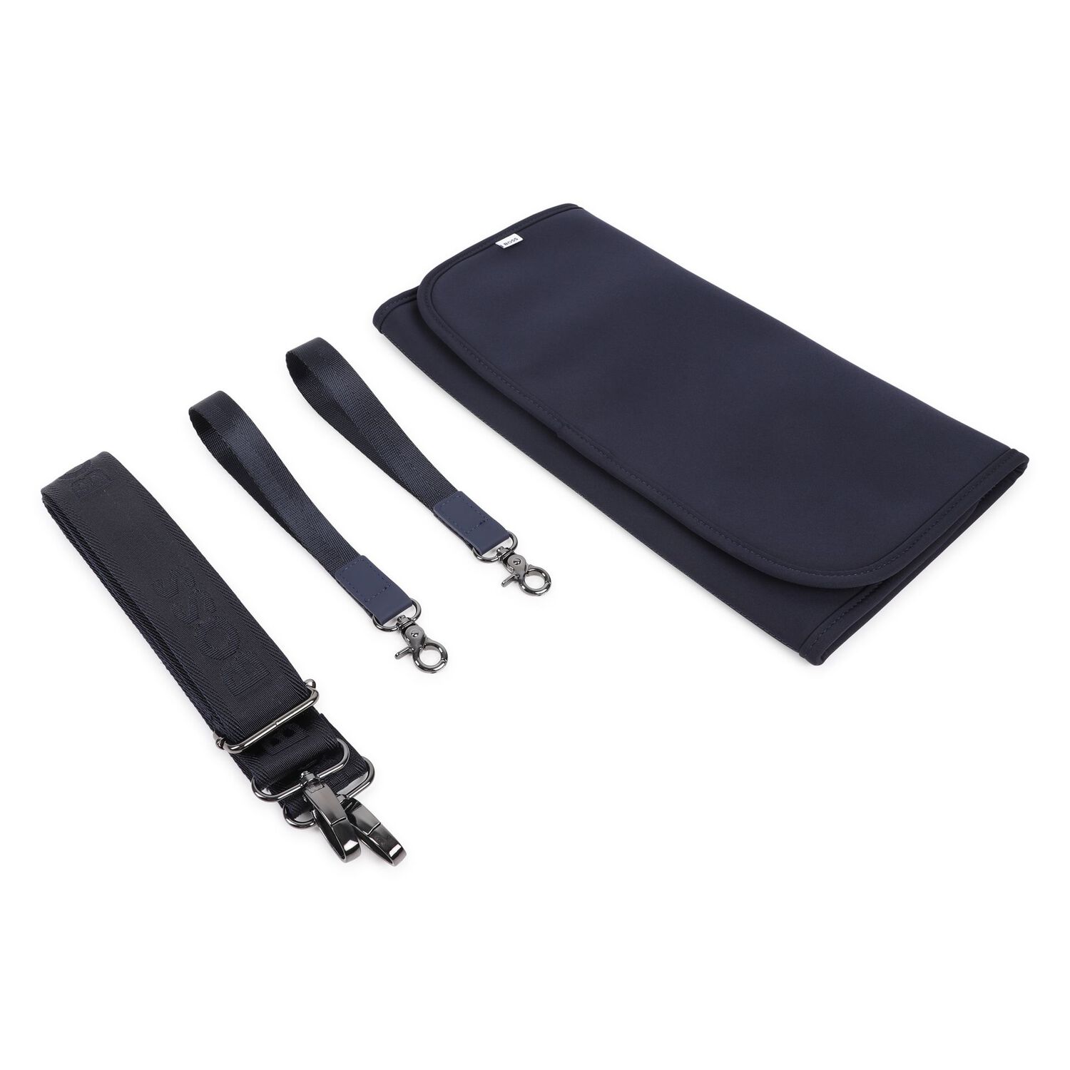 Navy Blue Logo Red Panda  Baby Changing Bag, 2, hi-res