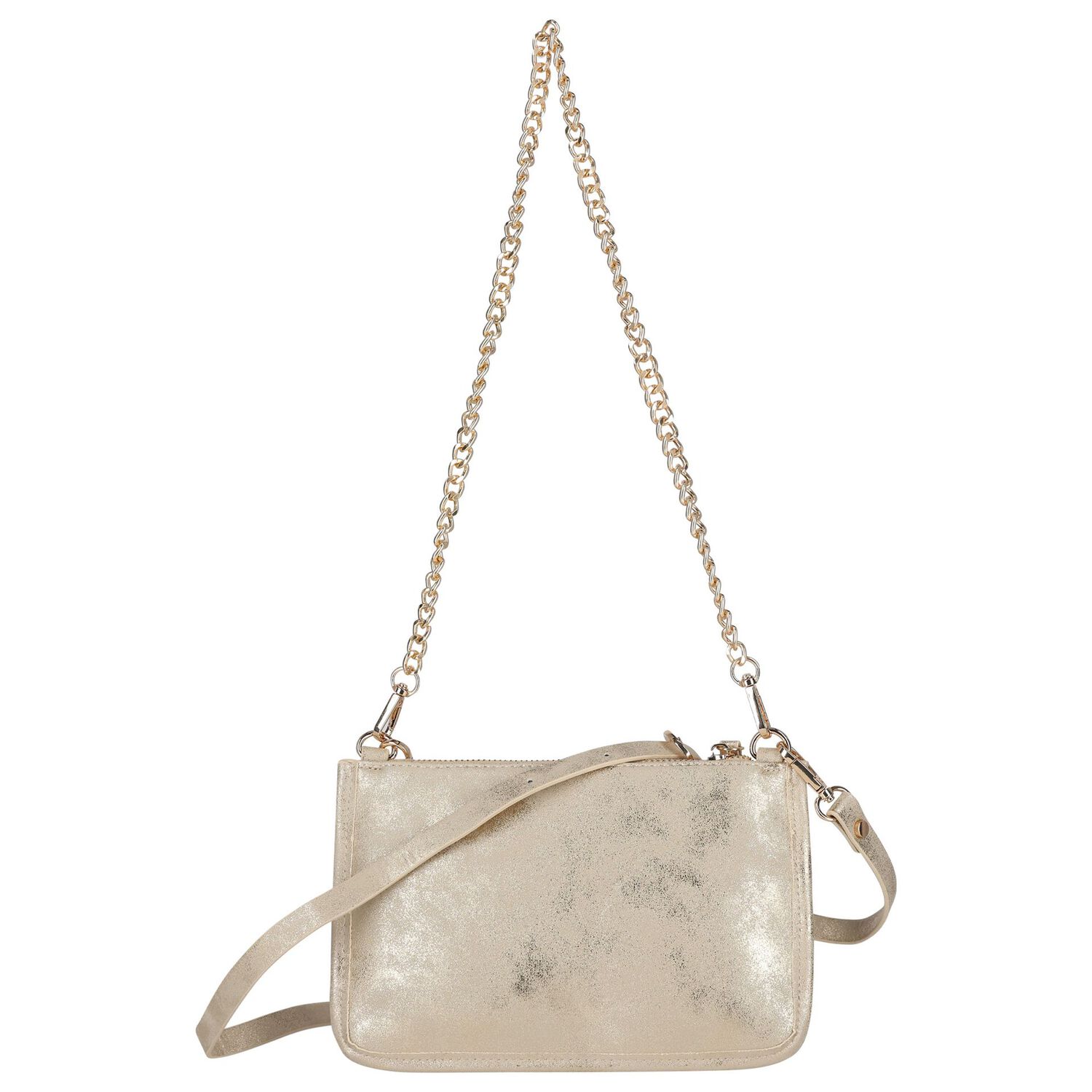 Girls Gold Studded Handbag, 2, hi-res