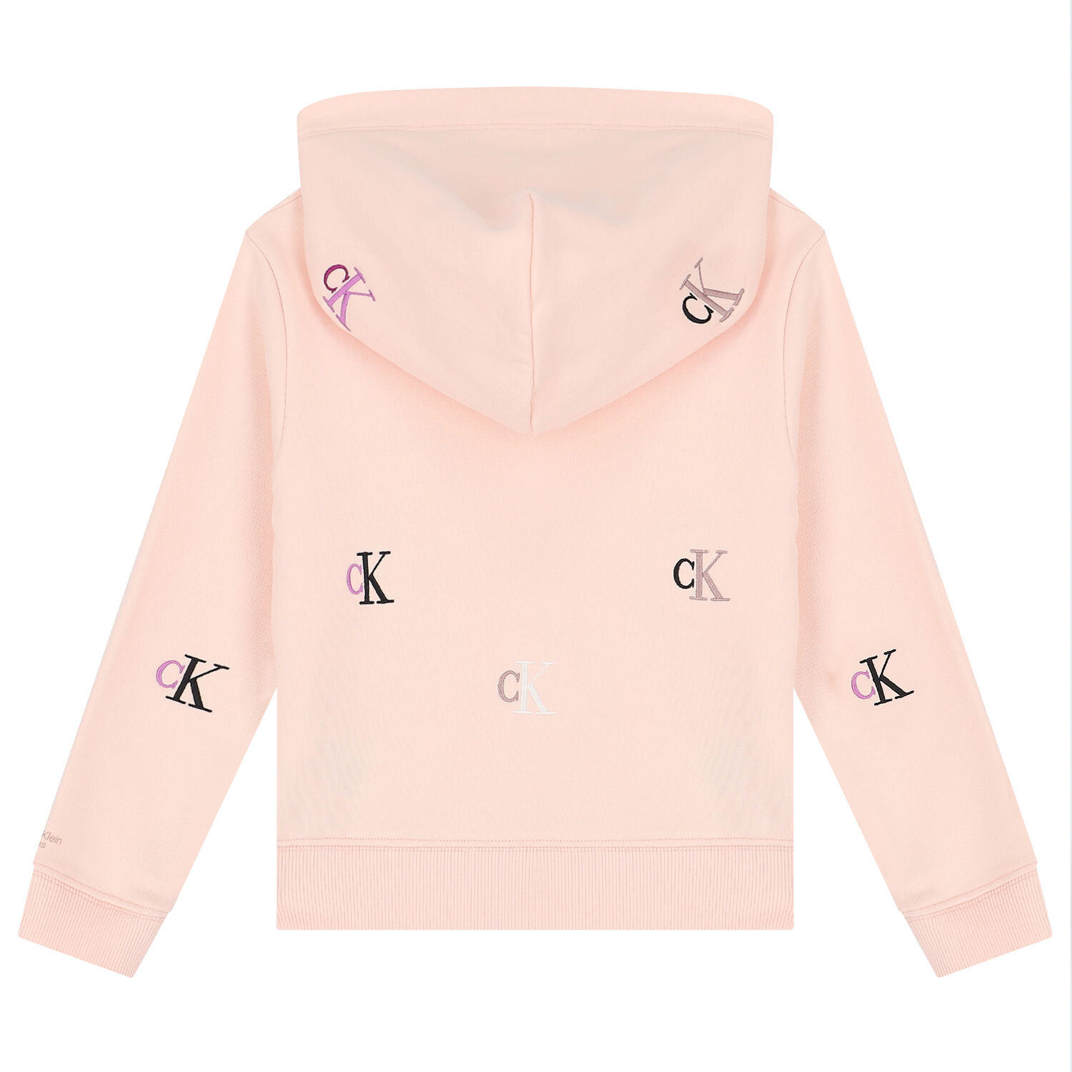 Girls Pink Logo Hooded Top, 1, hi-res
