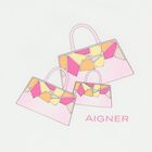 Younger Girls White Bag Logo T-Shirt, 1, hi-res