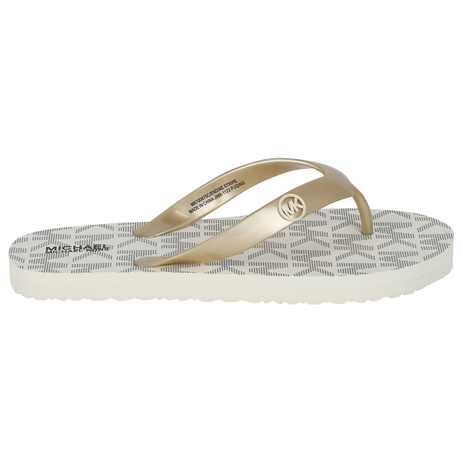 Girls Ivory Logo Flip Flops, 1, hi-res