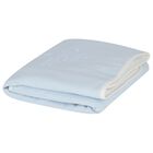 Baby Boys Blue Logo Blanket, 2, hi-res