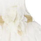 Younger Girls White & Gold Dress, 1, hi-res