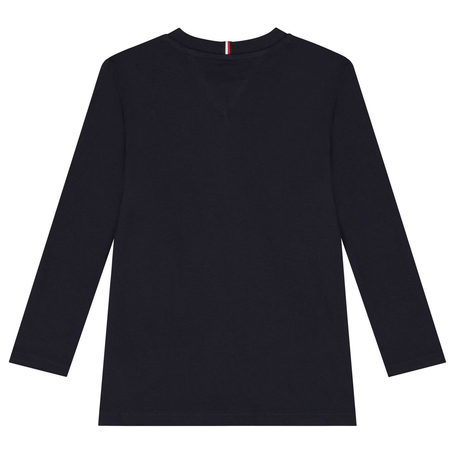 Boys Navy Blue Logo Long Sleeve Top, 1, hi-res