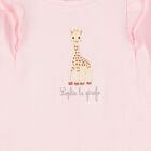 Baby Girls Pink Logo Babygrow, 1, hi-res