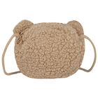 Younger Girls Beige Teddy Bear Bag, 1, hi-res
