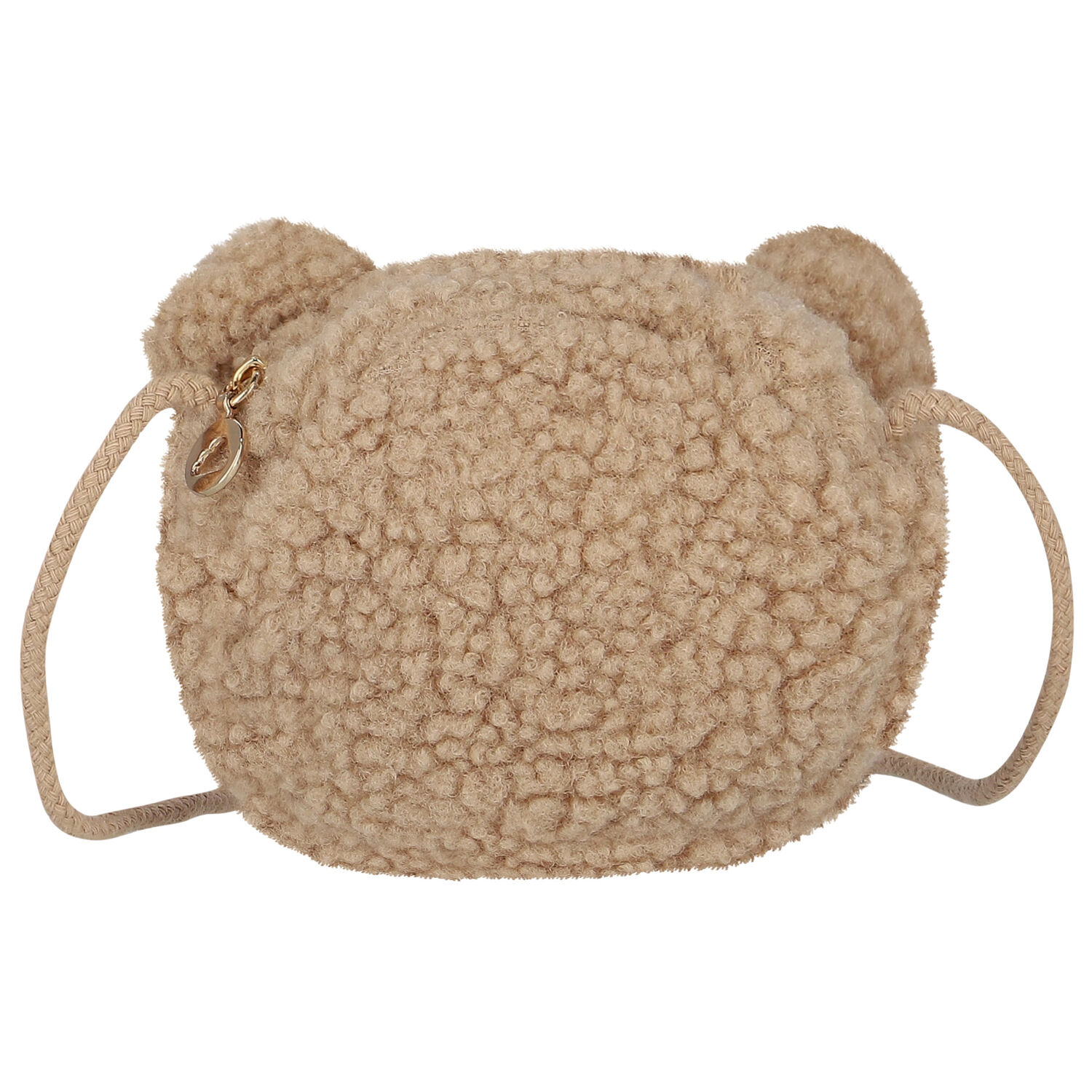 Younger Girls Beige Teddy Bear Bag, 1, hi-res
