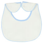 Baby Boys Blue & Ivory Bib ( 2-Pack ), 1, hi-res