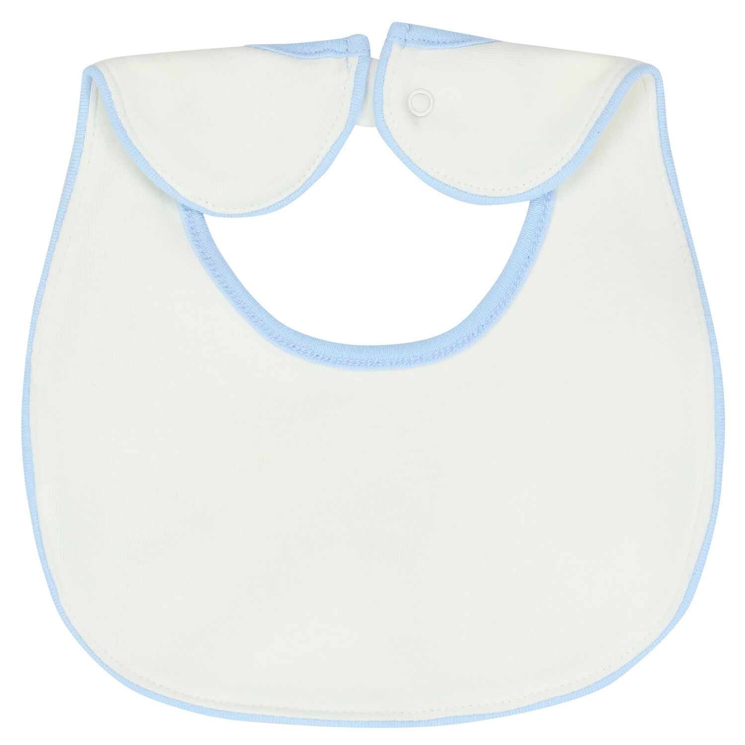 Baby Boys Blue & Ivory Bib ( 2-Pack ), 1, hi-res