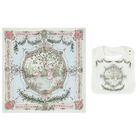 Ivory & Blue Tapestry Baby Swaddle & Bib Gift Set, 1, hi-res