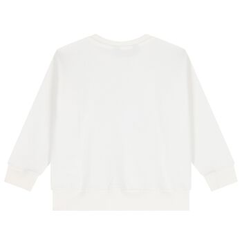 Girls Ivory Polo Bear Sweatshirt, 1 Girls Ivory Polo Bear Sweatshirt