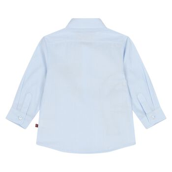 Younger Boys Blue Logo Shirt