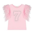 Girls Pink 7th Birthday T-Shirt, 12, hi-res
