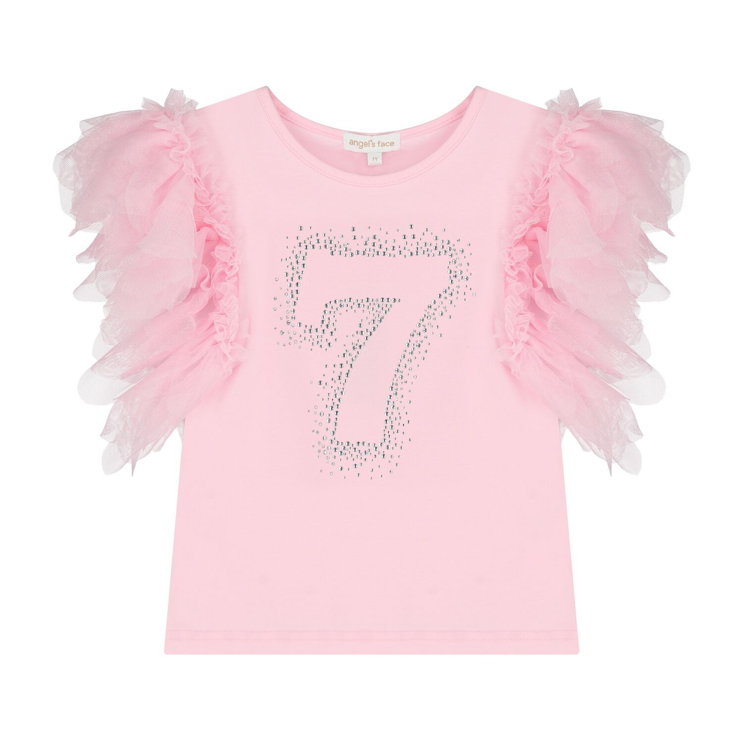 Girls Pink 7th Birthday T-Shirt, 12, hi-res