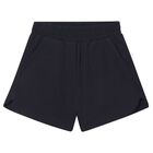 Girls Black Shorts, 2, hi-res