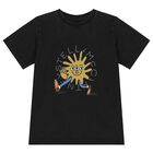 Boys Black Logo T-Shirt, 1, hi-res