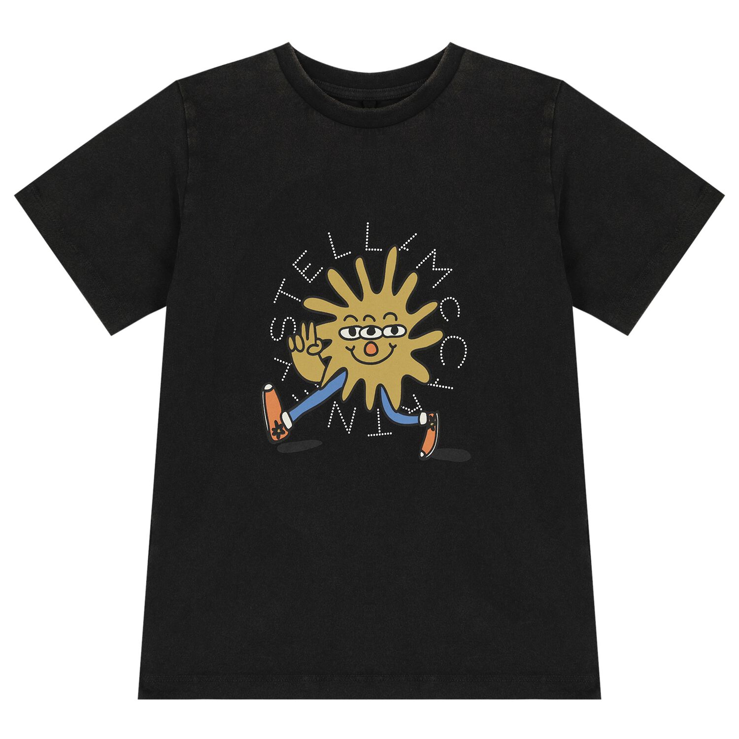 Boys Black Logo T-Shirt, 1, hi-res