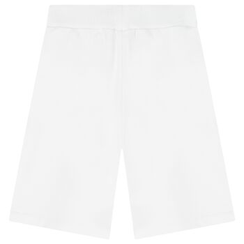 White Logo Shorts