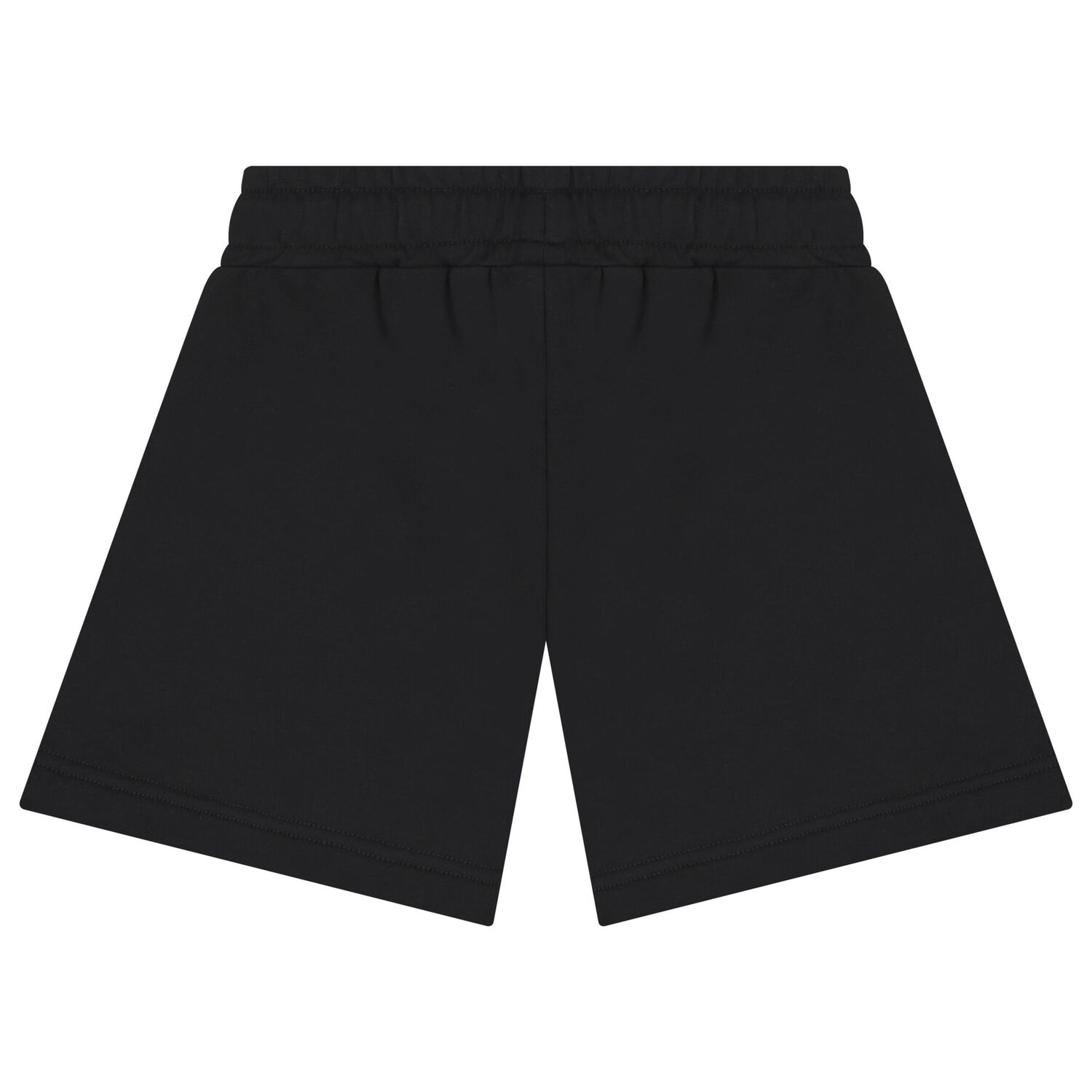 Girls Black Logo Shorts, 2, hi-res