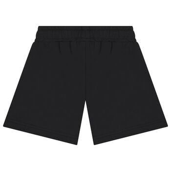 Girls Black Logo Shorts