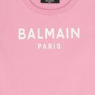 Girls Pink Logo T-Shirt Dress , 1, hi-res