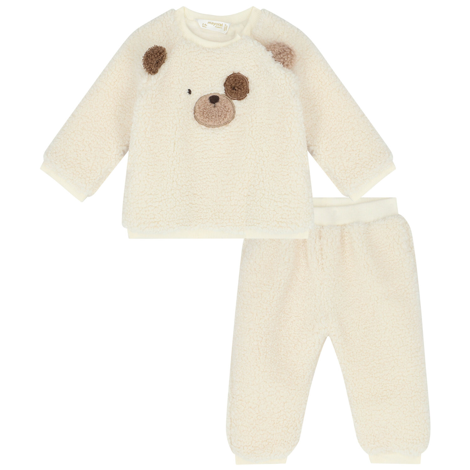 Ivory Bear Faux Fur Tracksuit, 1, hi-res image number null