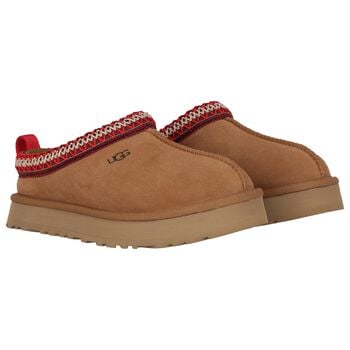 Chestnut Brown Tazz Suede Mules