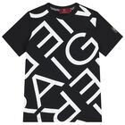 Boys Black & White Logo T-Shirt, 1, hi-res