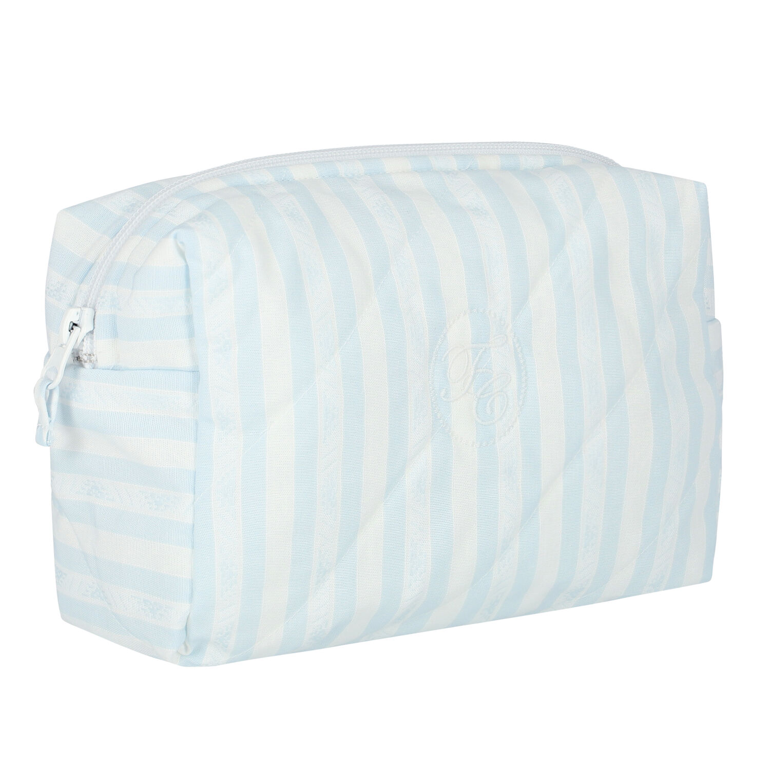 White & Blue Baby Bodysuit Set, 3, hi-res