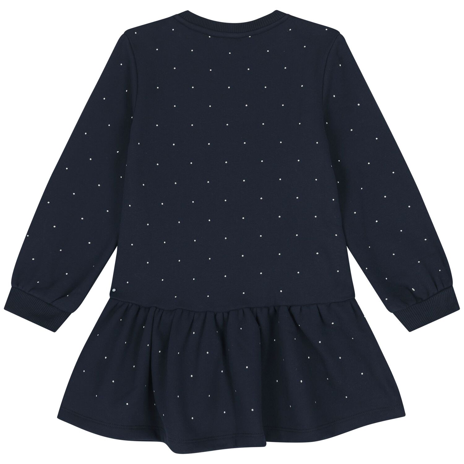 Girls Navy Blue Embellished Dress, 1, hi-res