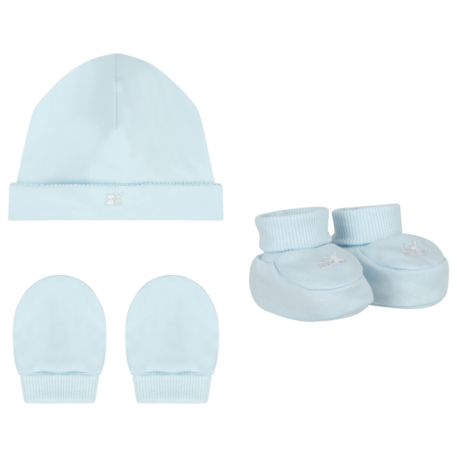 Baby Boys Blue Hat & Booties Gift Set, 2, hi-res image number null