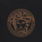 Girls Black Logo Medusa T-Shirt, 1, hi-res
