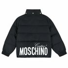 Black Padded Logo Jacket, 1, hi-res