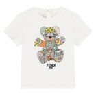 Younger Boys Ivory Teddy Bear T-Shirt, 1, hi-res