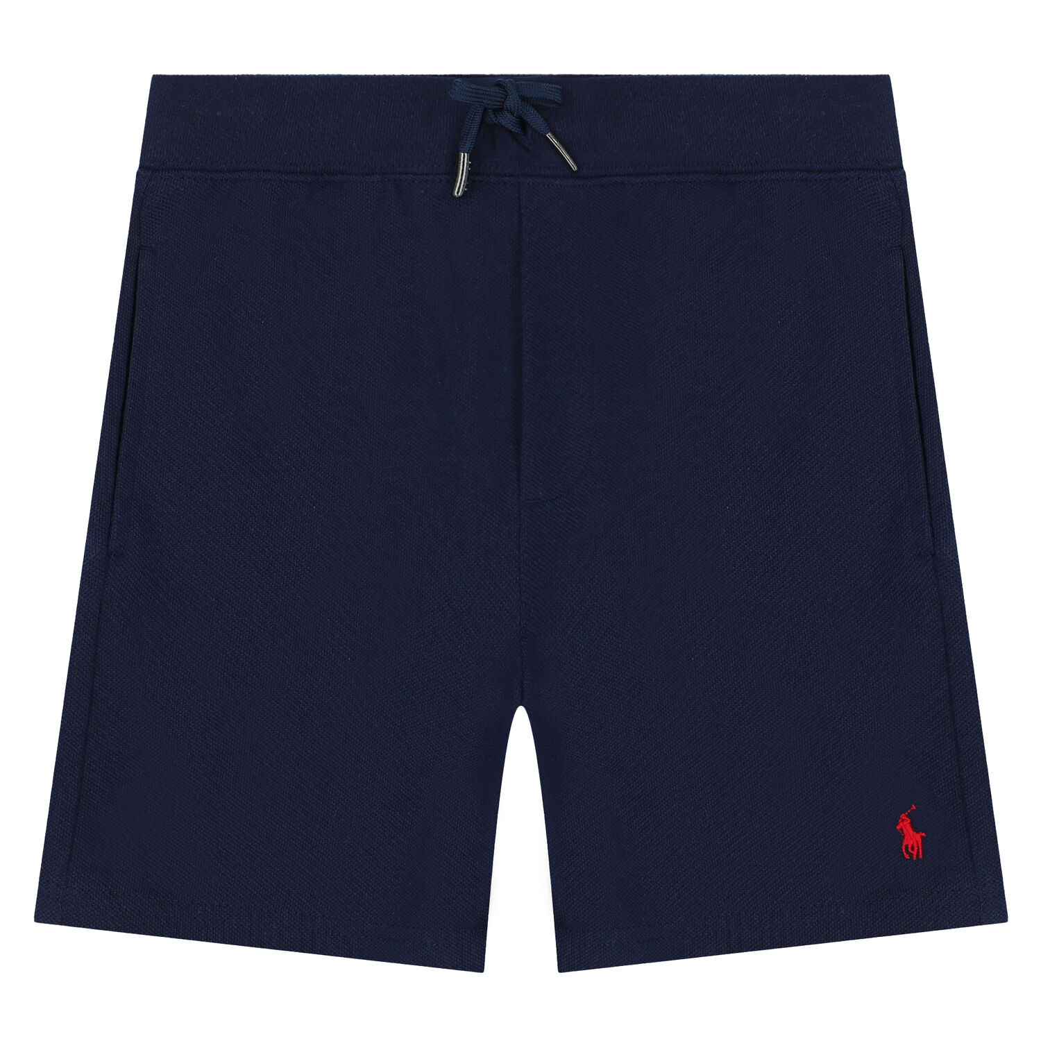 Boys Navy Logo Shorts, 1, hi-res