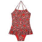 Girls Red Swimsuit, 1, hi-res