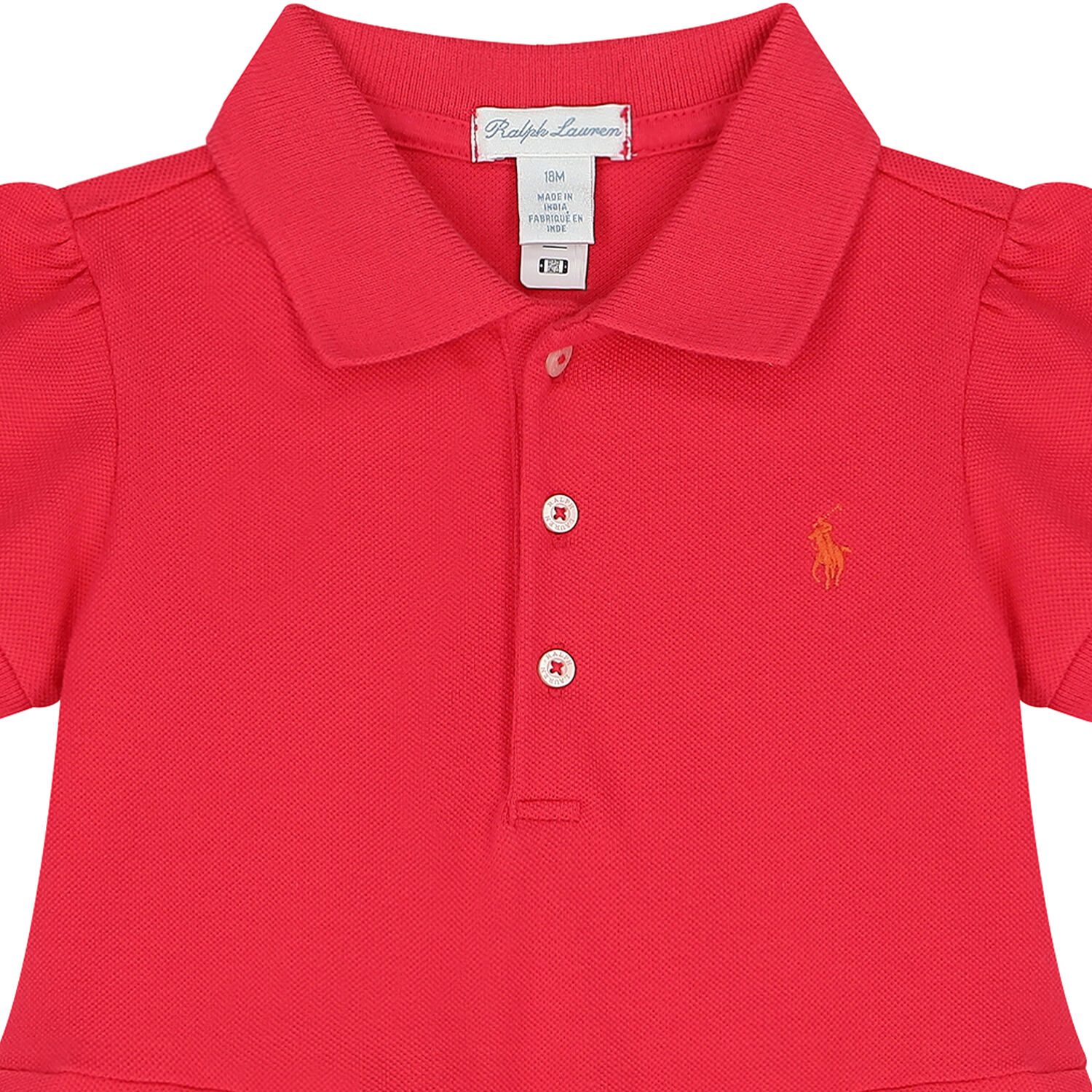 Baby Girls Pink Logo Romper Dress, 1, hi-res