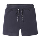 Boys Navy Cotton Shorts, 2, hi-res