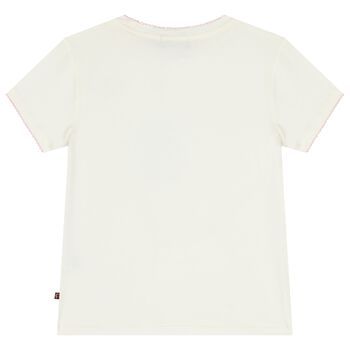 Girls Ivory Logo Bag T-Shirt