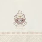 Ivory & Beige Teddy Bear Logo Babygrow, 1, hi-res