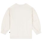 Girls Ivory Teddy Bear Logo Sweatshirt, 1, hi-res