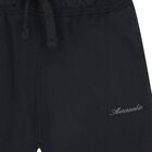 Girls Navy Blue Logo Wide Leg Joggers, 1, hi-res