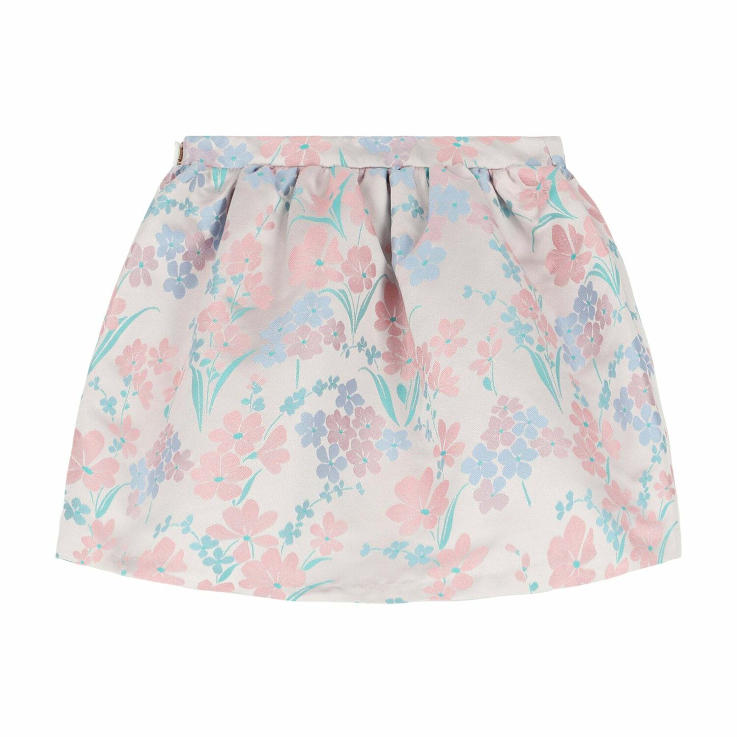 Girls Pink Floral Skirt, 1, hi-res image number null