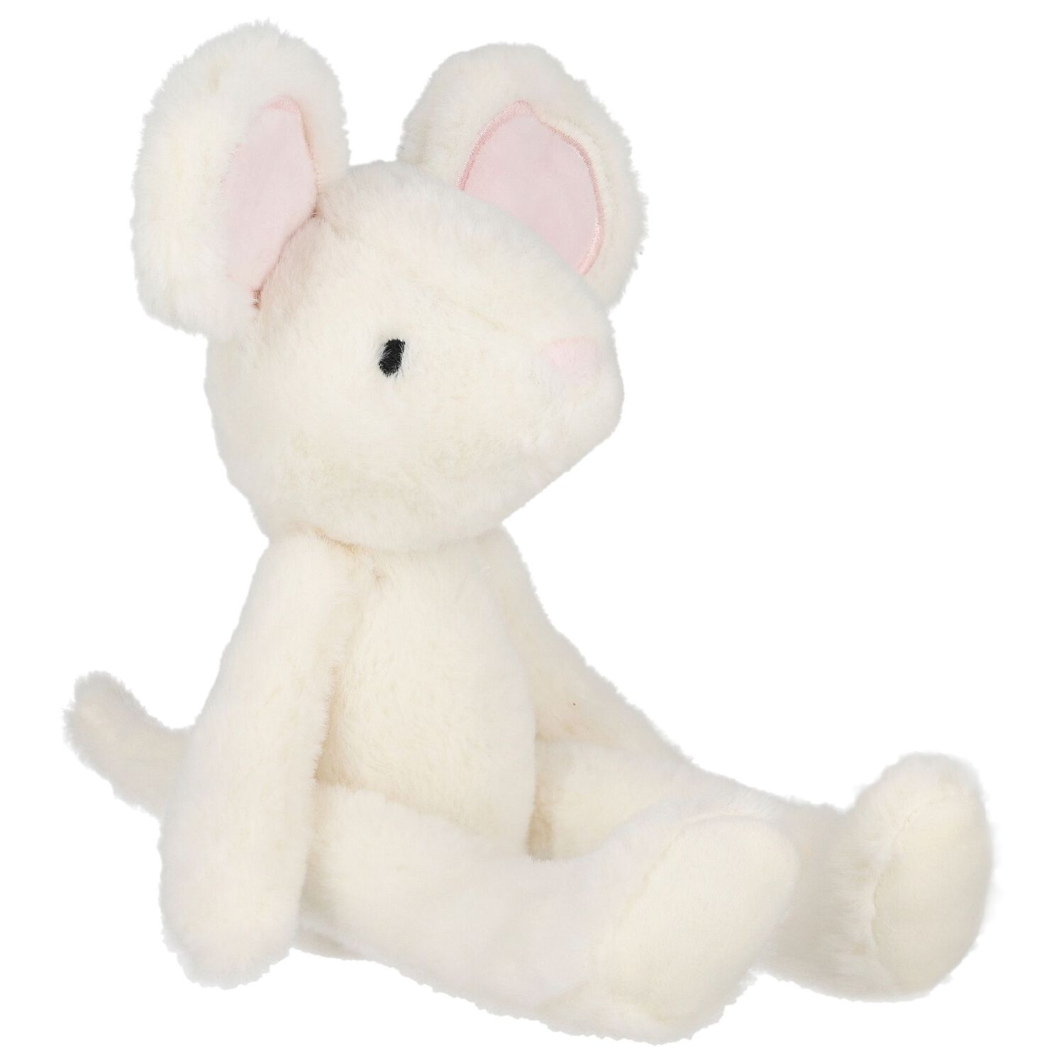 Baby Girls Ivory & Pink Mouse Wings Baby Toy, 1, hi-res