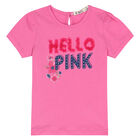 Girls Pink & White Floral Shorts Set, 1, hi-res