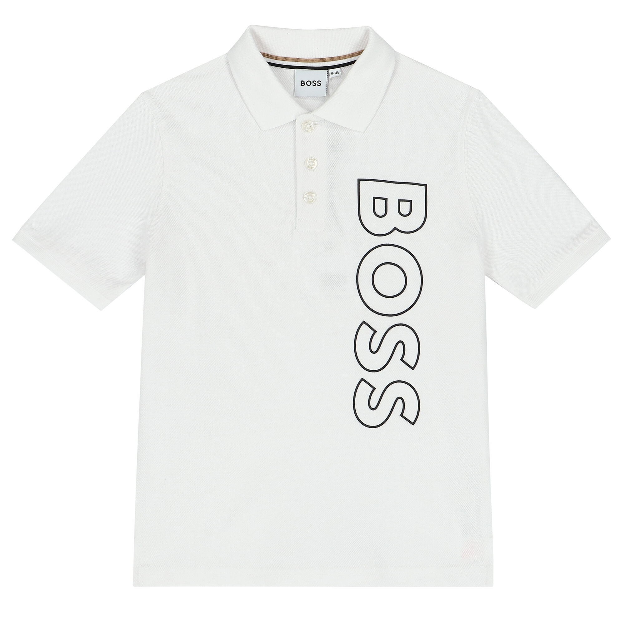 Boss white shop polo shirt